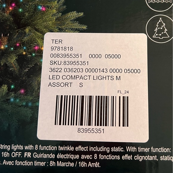 Anthropologie Lumineo LED Compact Utility Light Strand, Multi Color 74 ft long! - Picture 7 of 7